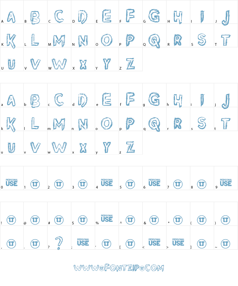 Silver Dust Font Character